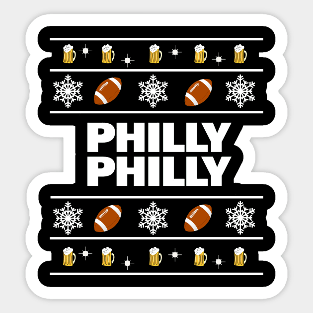 Philly Philly Ugly Sweater Sticker by Philly Drinkers